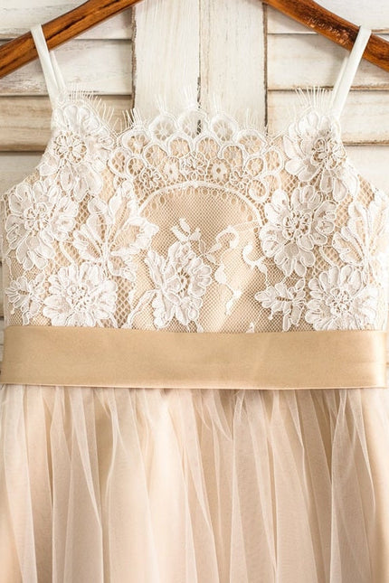 Robe De Cérémonie Enfant Champagne Doré - gallery 4