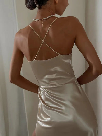 Robe Mi Longue Champagne