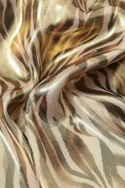 Robe Éclat Léopard Doré - gallery 2